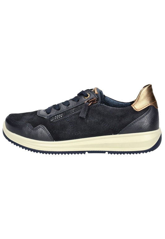 ara Sneaker Leder Blau/Braun