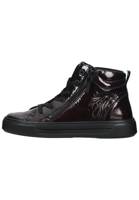 ara Sneaker Leder Bordeaux