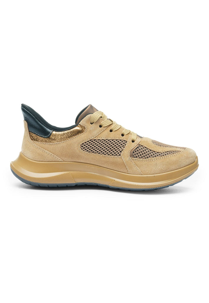 ara Sneaker Leder Dunkelbeige