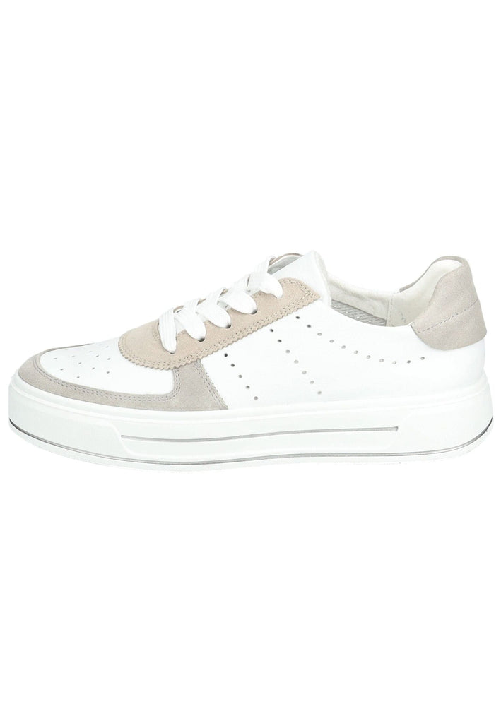 ara Sneaker Leder Grau/Weiß