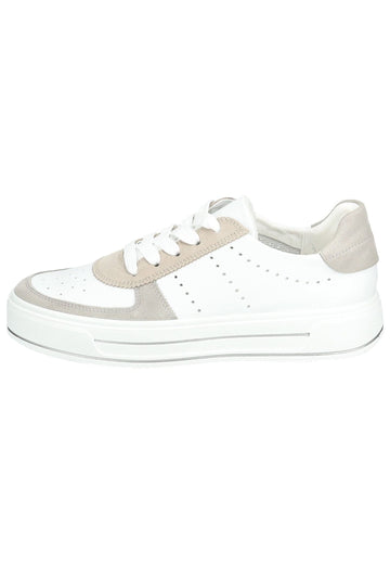 ara Sneaker Leder Grau/Weiß