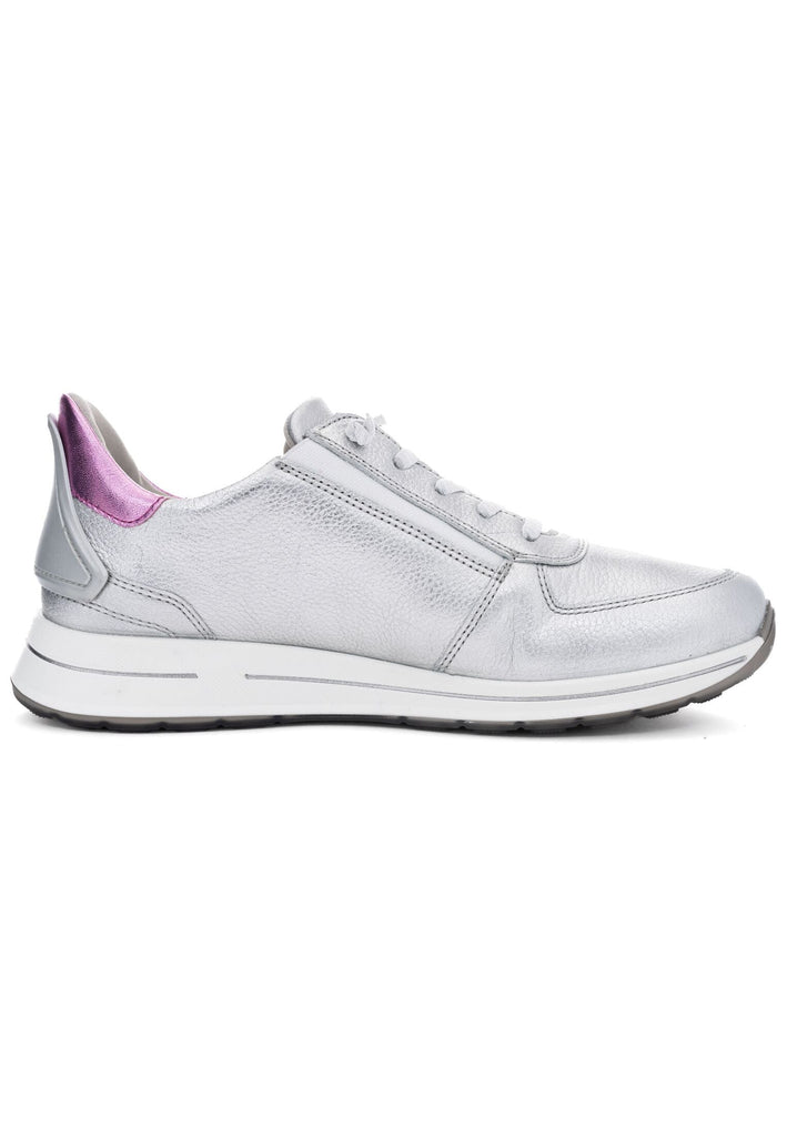 ara Sneaker Leder Silber/Rosa