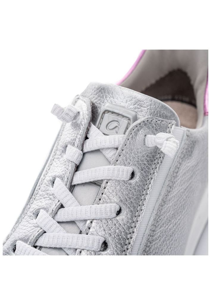 ara Sneaker Leder Silber/Rosa