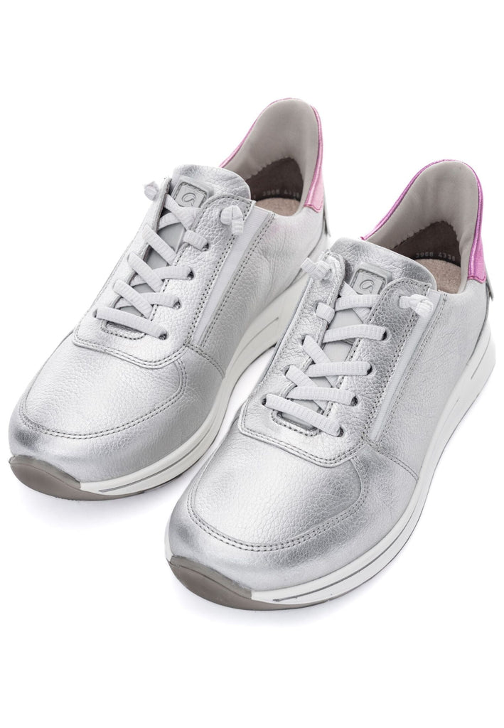 ara Sneaker Leder Silber/Rosa
