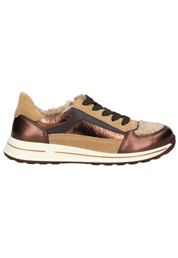 ara Sneaker Leder/Textil Bronze Warmfutter
