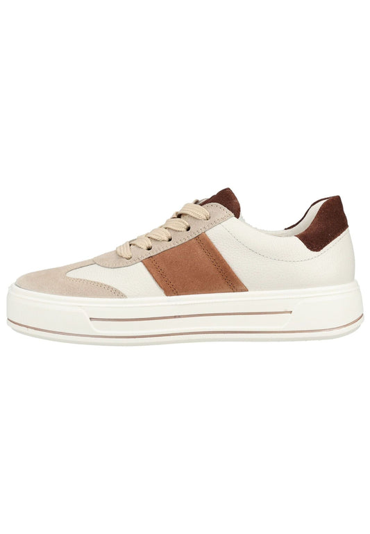 ara Sneaker Leder Weiß/Braun