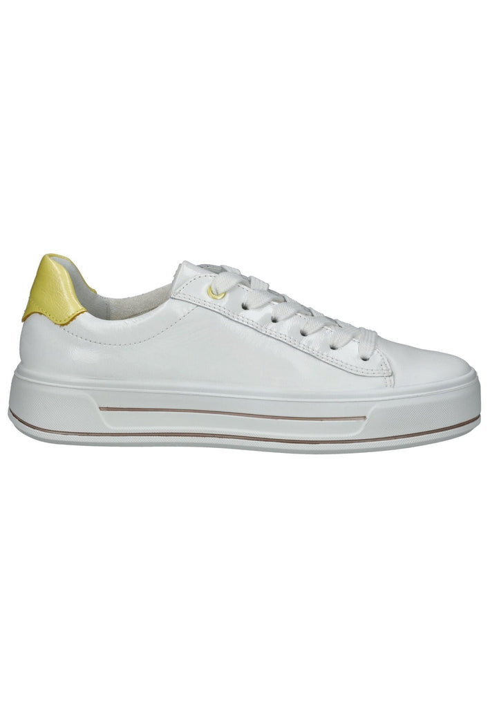 ara Sneaker Leder Weiß/Gelb