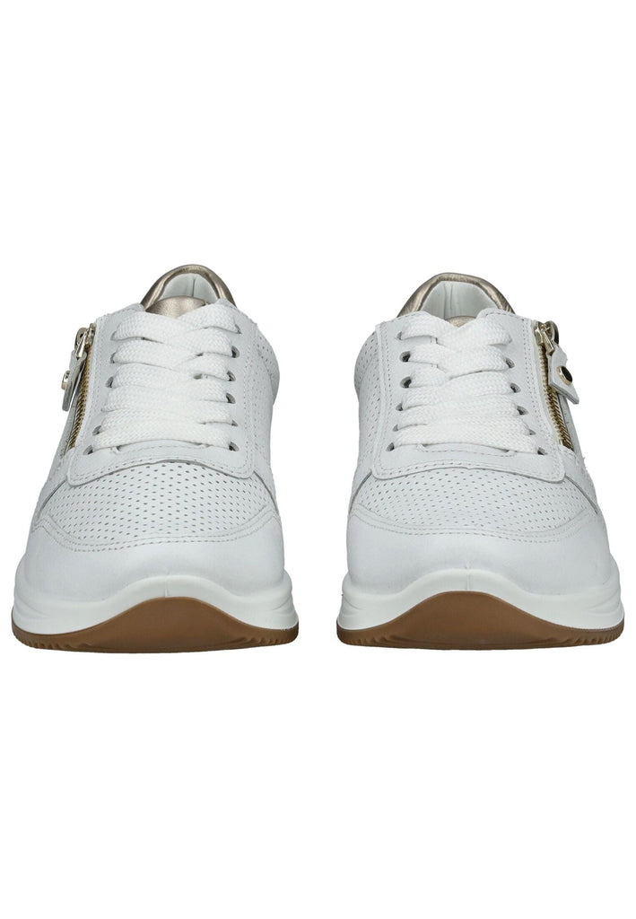 ara Sneaker Leder Weiß/Gold