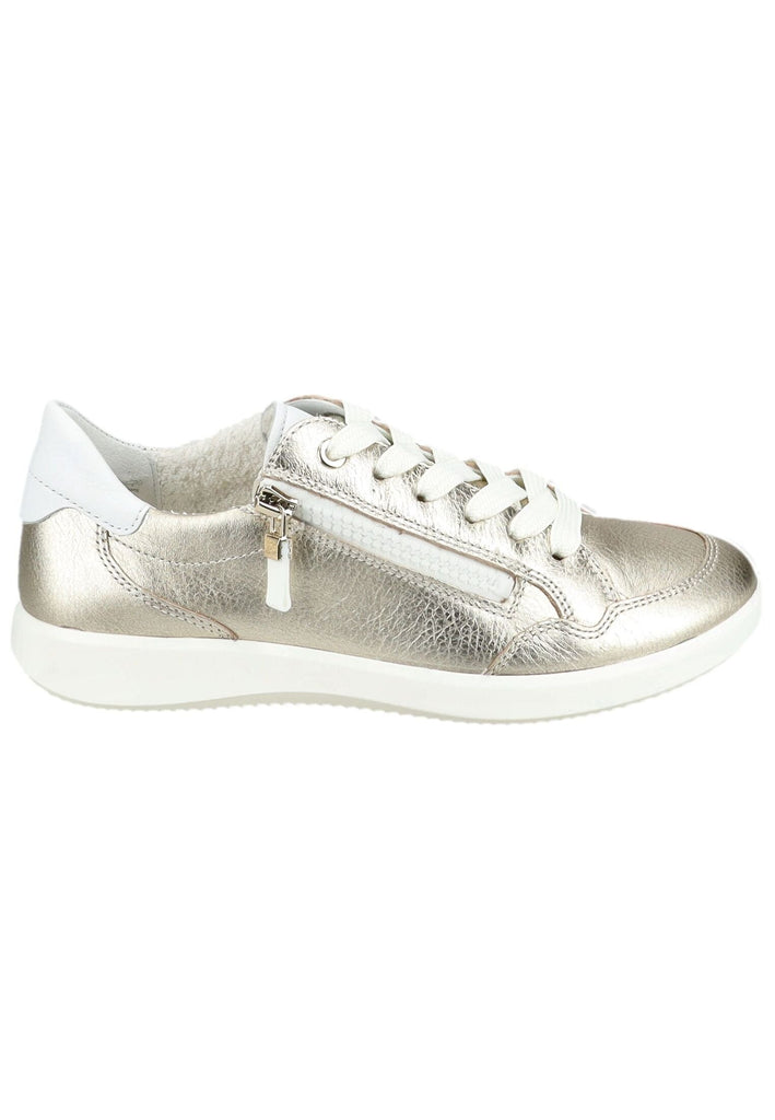 ara Sneaker Leder Weiß/Gold