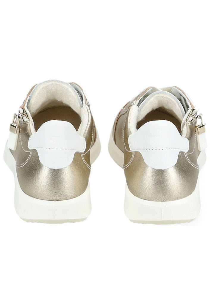 ara Sneaker Leder Weiß/Gold