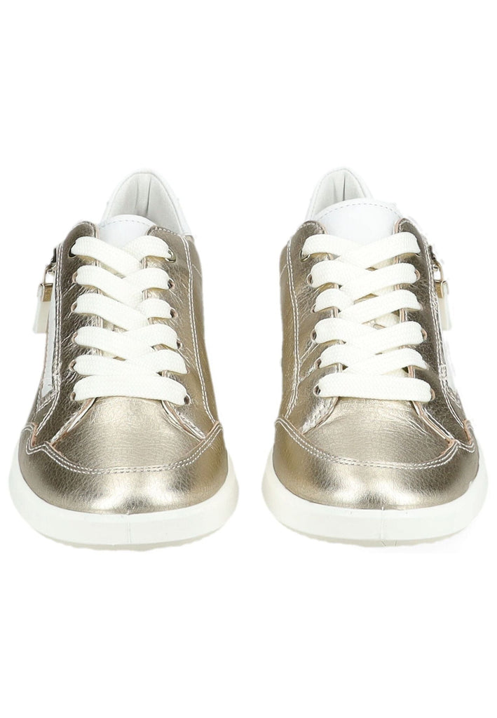 ara Sneaker Leder Weiß/Gold