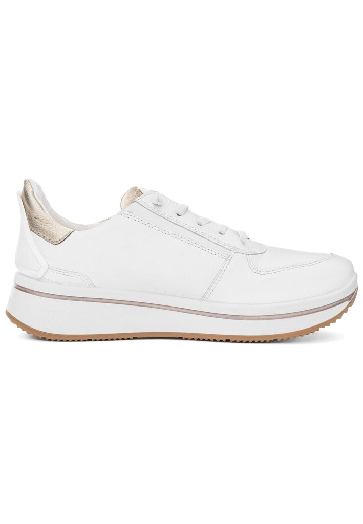 ara Sneaker Leder Weiß/Silber