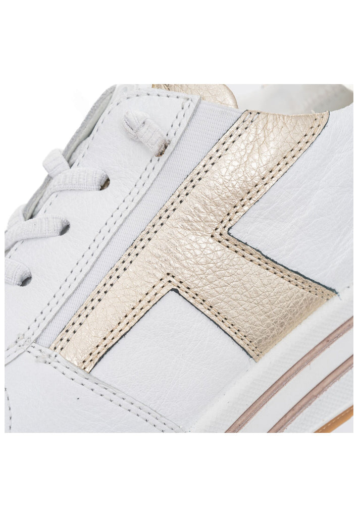 ara Sneaker Leder Weiß/Silber