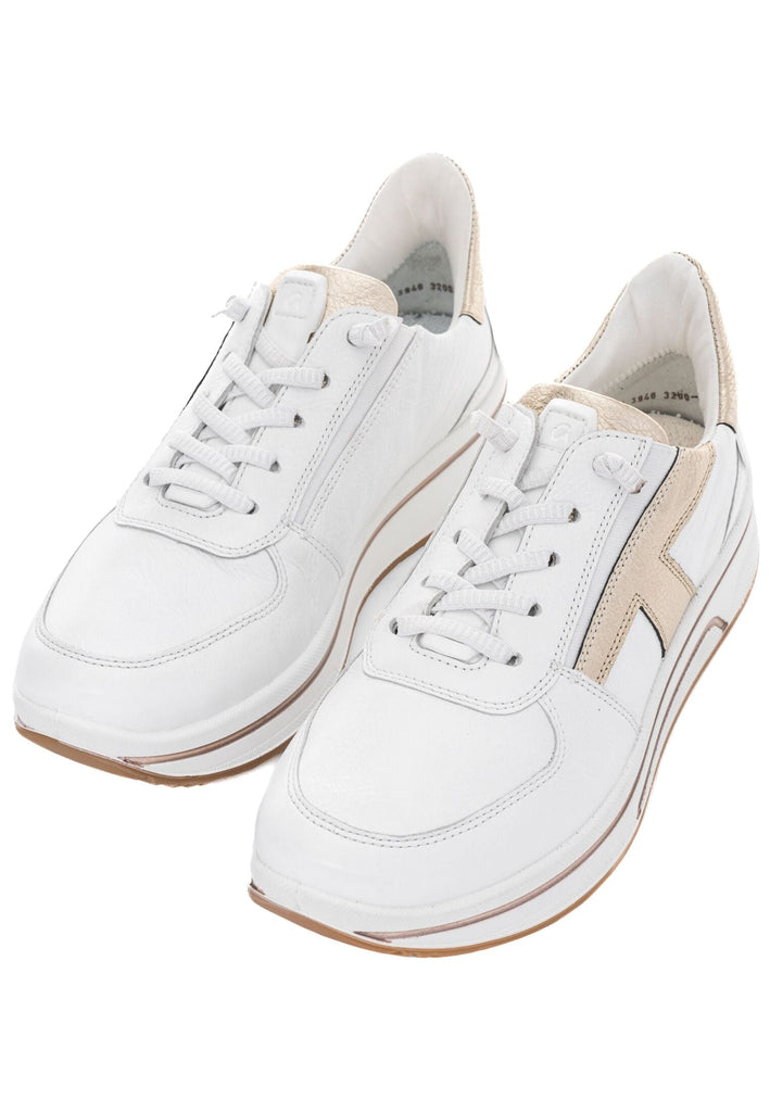 ara Sneaker Leder Weiß/Silber