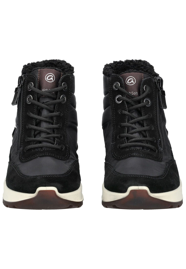 ara Sneaker Textil Schwarz/Braun Warmfutter