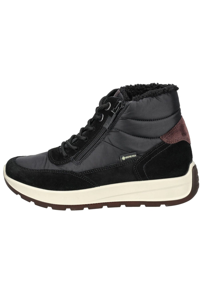 ara Sneaker Textil Schwarz/Braun Warmfutter