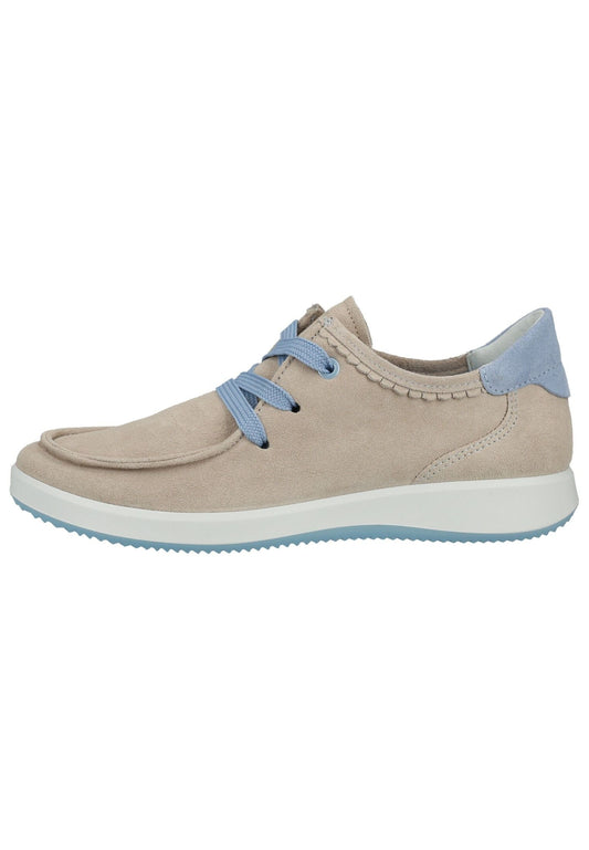 ara Sneaker Veloursleder Beige/Blau
