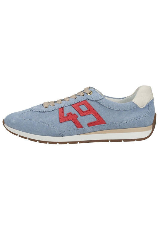 ara Sneaker Veloursleder Blau/Rot