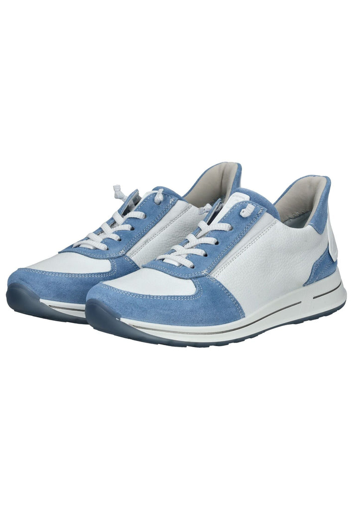 ara Sneaker Veloursleder Blau/Weiß