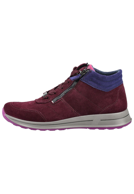 ara Sneaker Veloursleder Rot/Pink