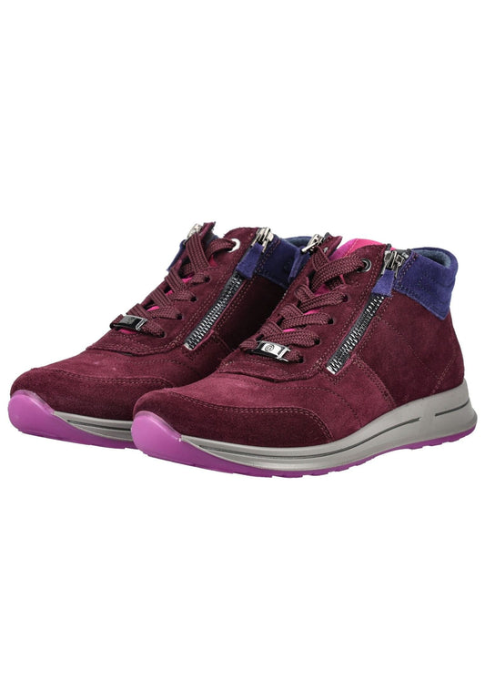 ara Sneaker Veloursleder Rot/Pink