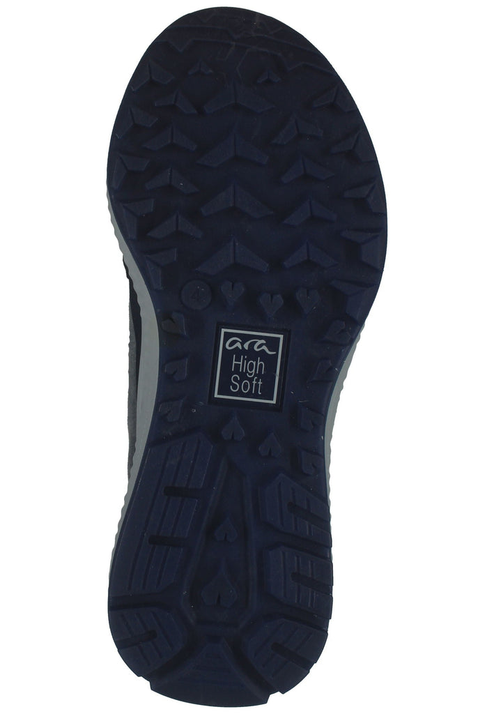 ara Sneaker Veloursleder Schwarz/Grau