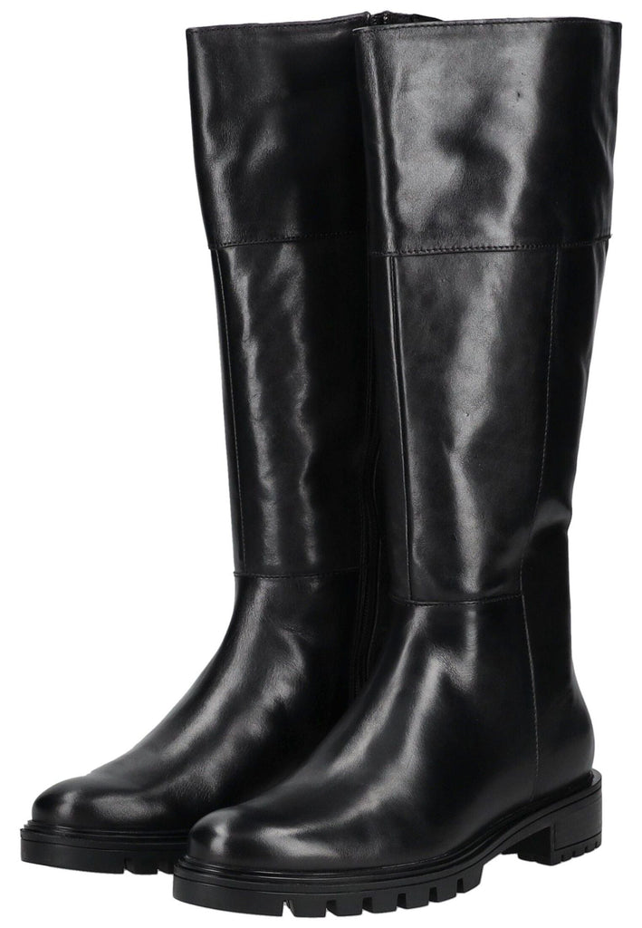 ara Stiefel Glattleder Schwarz/Schwarz