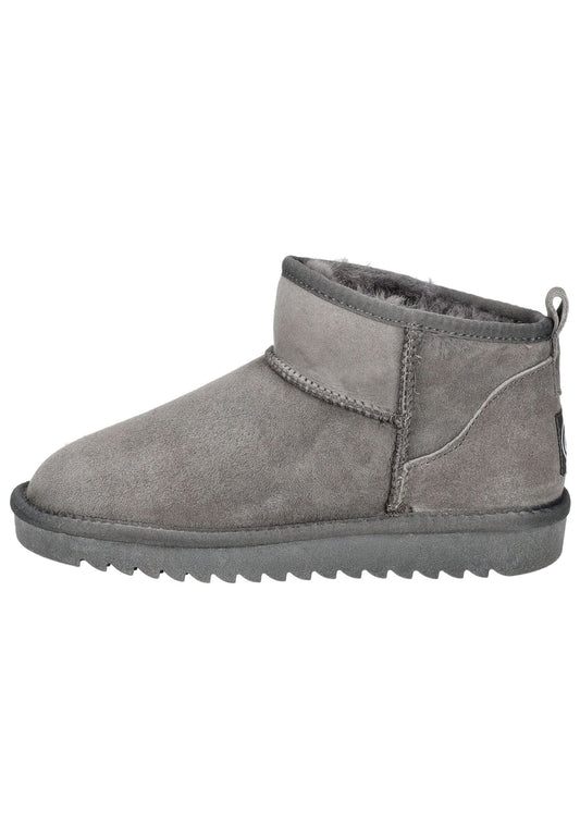 ara Stiefel Veloursleder/Textil Hellgrau Warmfutter