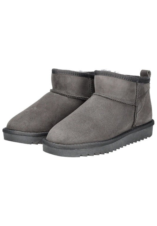 ara Stiefel Veloursleder/Textil Hellgrau Warmfutter