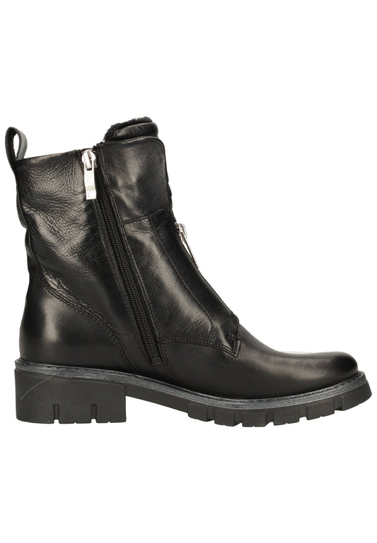 ara Stiefelette Glattleder Schwarz Warmfutter