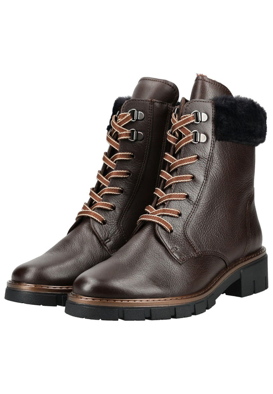 ara Stiefelette Leder Braun/Schwarz