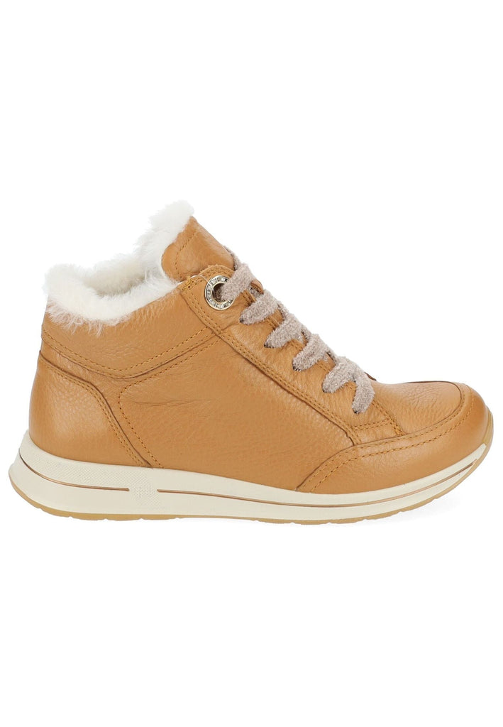 ara Stiefelette Leder Caramel Warmfutter