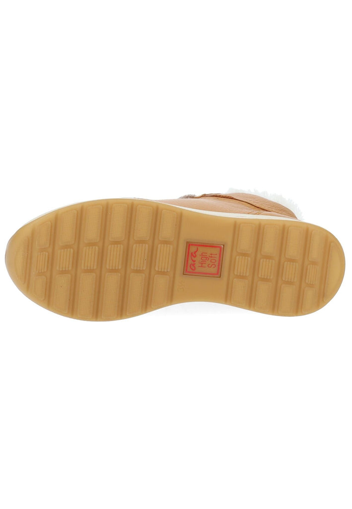 ara Stiefelette Leder Caramel Warmfutter
