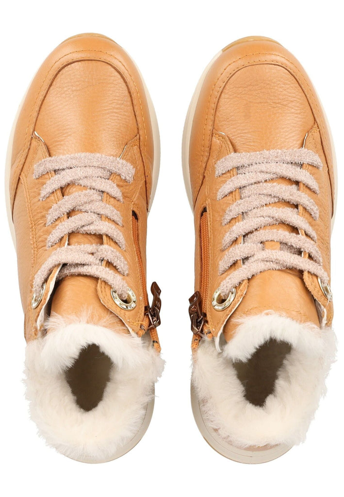ara Stiefelette Leder Caramel Warmfutter