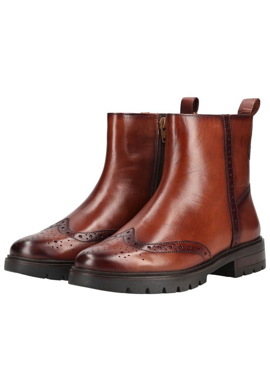 ara Stiefelette Leder Cognac