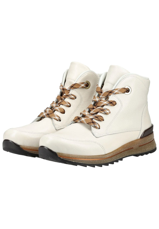 ara Stiefelette Leder Creme Warmfutter