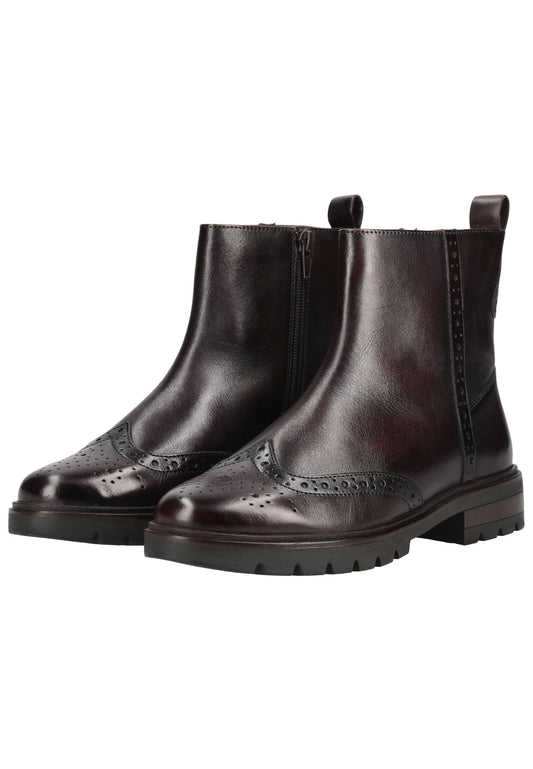 ara Stiefelette Leder Dunkelbraun