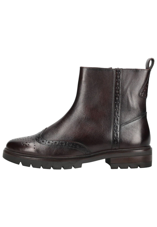 ara Stiefelette Leder Dunkelbraun