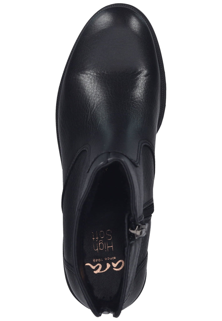 ara Stiefelette Leder Schwarz