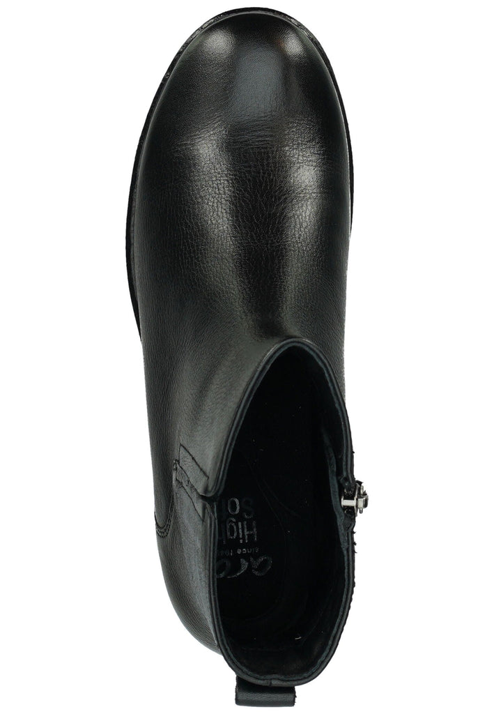 ara Stiefelette Leder Schwarz