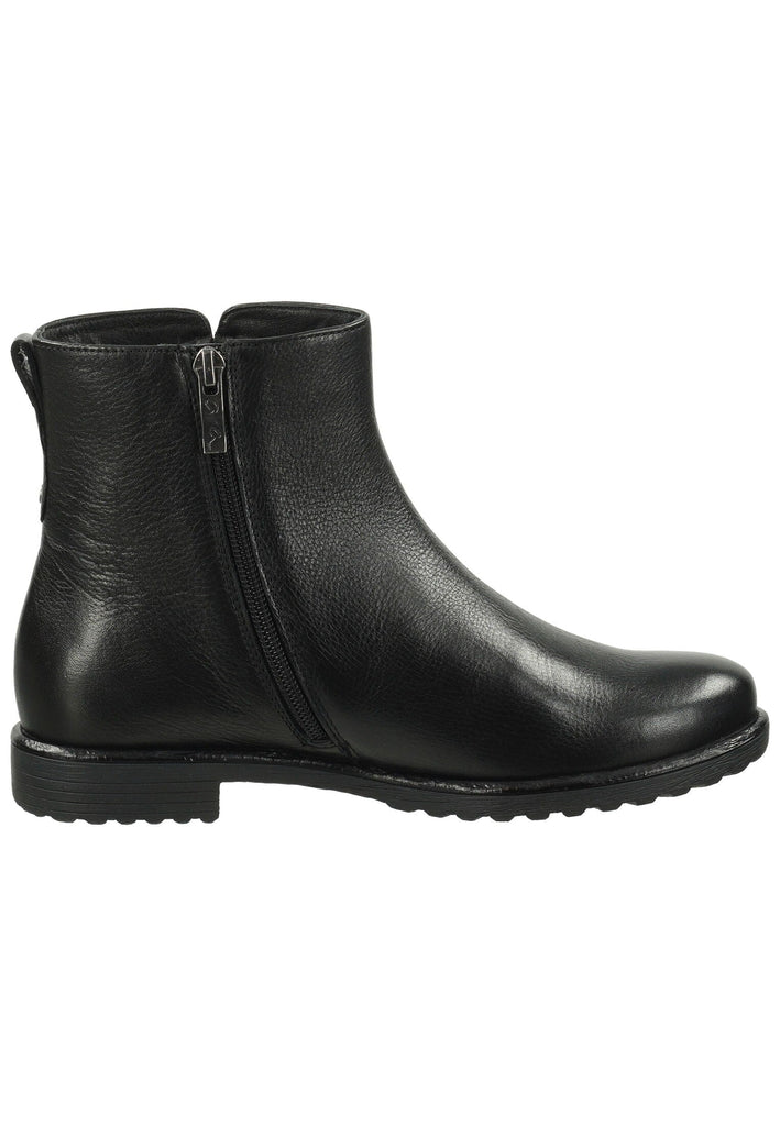 ara Stiefelette Leder Schwarz