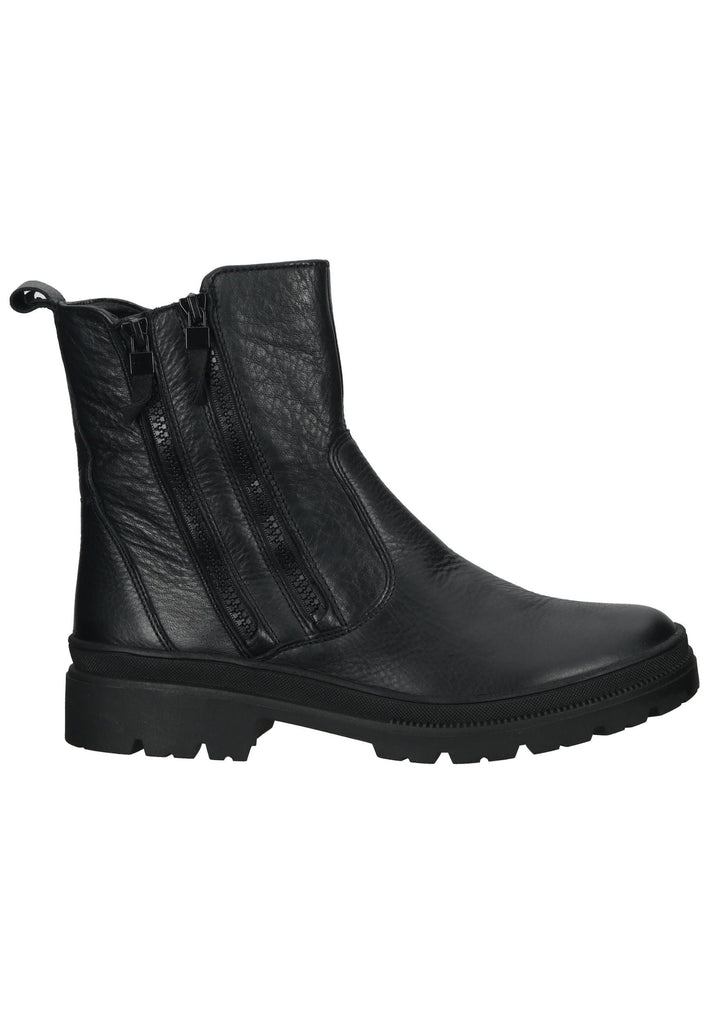 ara Stiefelette Leder Schwarz