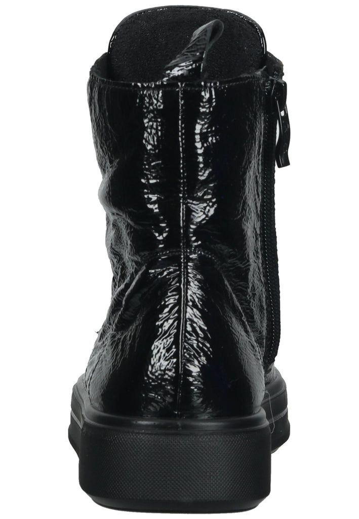 ara Stiefelette Leder Schwarz