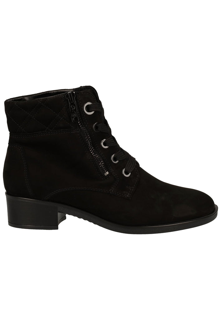 ara Stiefelette Leder Schwarz