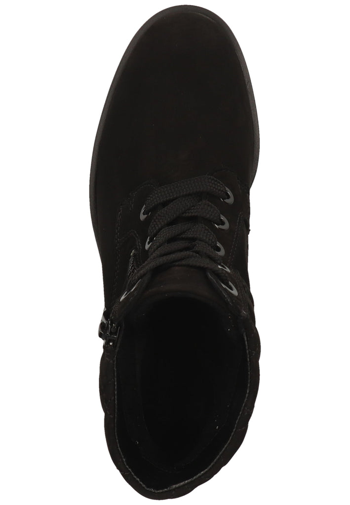 ara Stiefelette Leder Schwarz