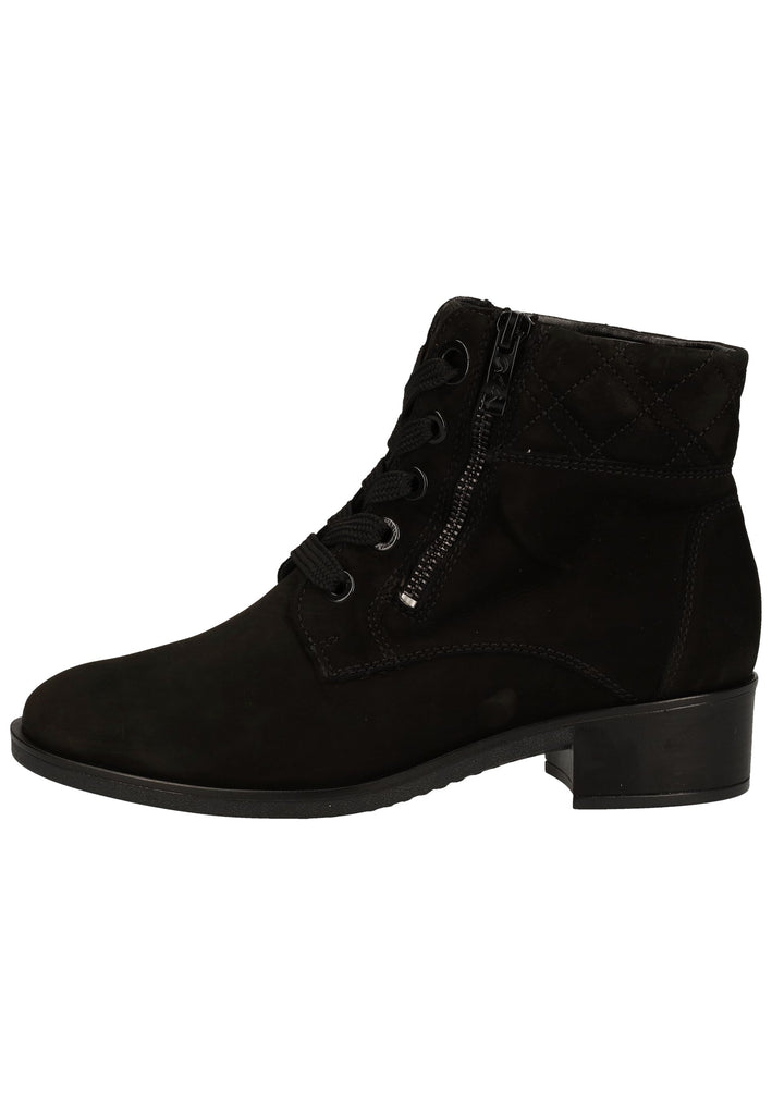ara Stiefelette Leder Schwarz