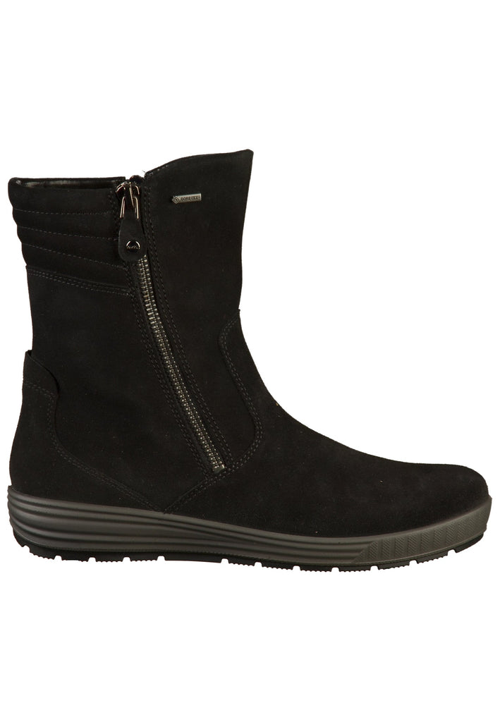ara Stiefelette Leder Schwarz