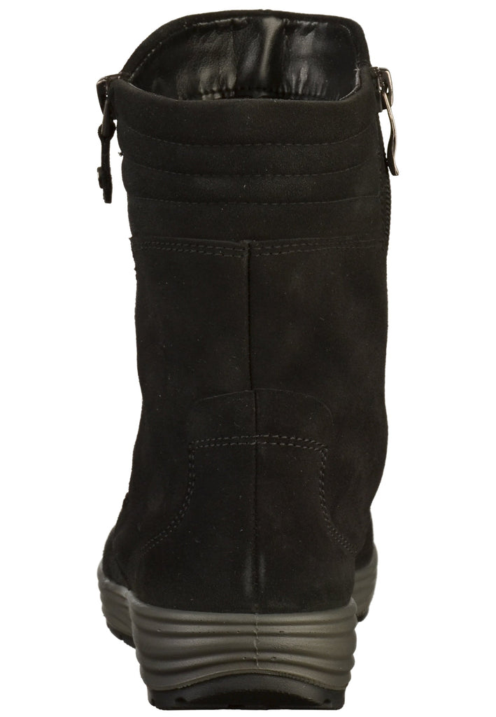 ara Stiefelette Leder Schwarz