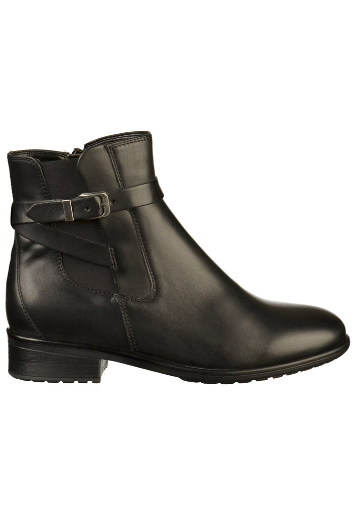 ara Stiefelette Leder Schwarz