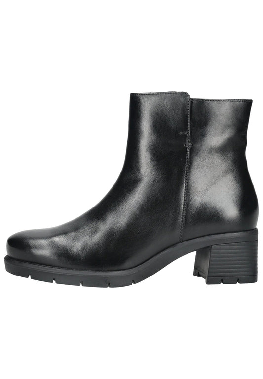 ara Stiefelette Leder Schwarz